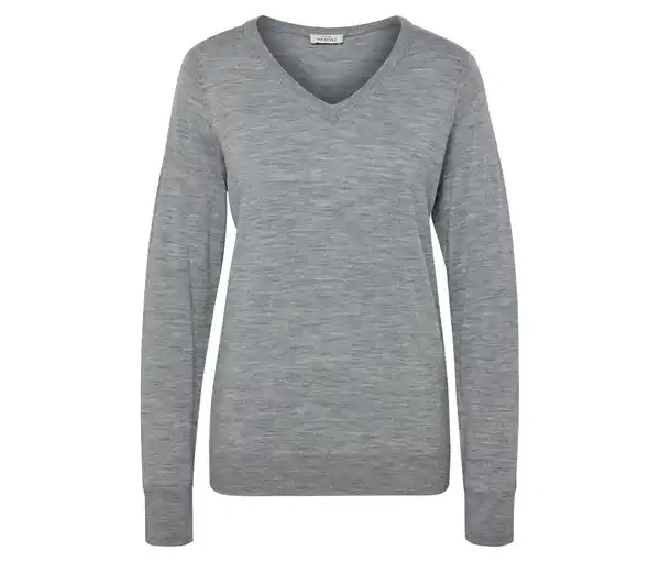 Bild 1 von Merino-Feinstrickpullover, grau