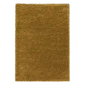 Hochflorteppich Sydney Goldfarben ca. 120x170cm, Goldfarben