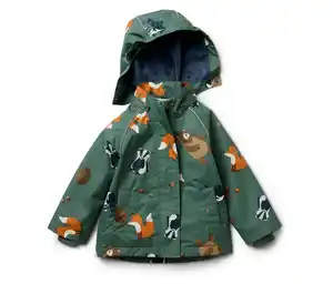 Kinder-Thermo-Regenjacke, Waldtiere