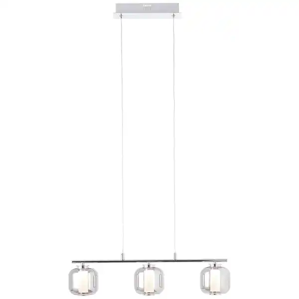 Bild 1 von LED-Hängeleuchte Rafa Chromfarben/Grau max. 18 Watt, Grau, Chromfarben