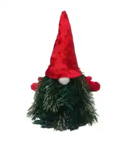 Deko-Gnom Weihnachten, rot