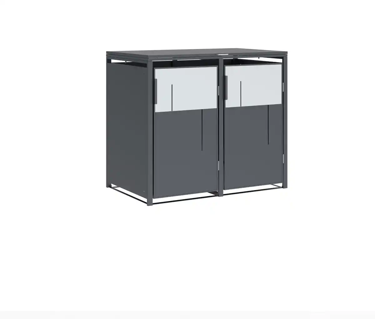 Bild 1 von Mülltonnenbox, grau, 2er