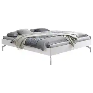 Hasena Bett, Weiß, Holz, Buche, massiv, Höhe ca. 22 cm, 90x200 cm, in verschiedenen Holzarten erhältlich, Größen erhältlich, Schlafzimmer, Betten, Futonbetten