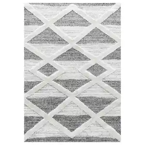 Webteppich Pisa Grau ca. 60x110cm, Grau