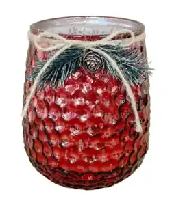 Teelichtehalter Weihnachten, rot