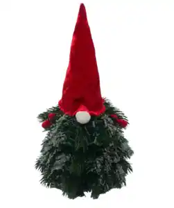 Deko-Gnom Weihnachten, rot