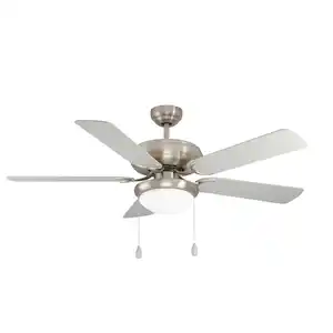 Eglo Ventilator Ballina, Metall, Glas, 44 cm, Winterbetrieb, geräuscharm, Zugschalter, Sommerbetrieb, Freizeit, Heizen & Kühlen, Ventilatoren