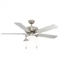 Bild 1 von Eglo Ventilator Ballina, Metall, Glas, 44 cm, Winterbetrieb, geräuscharm, Zugschalter, Sommerbetrieb, Freizeit, Heizen & Kühlen, Ventilatoren
