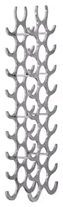 Weinregal Metall Alufarben ca. 31x98x14cm, Alufarben
