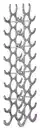 Bild 1 von Weinregal Metall Alufarben ca. 31x98x14cm, Alufarben