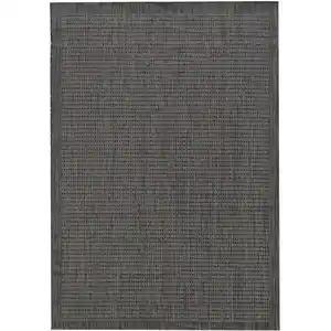 Outdoorteppich Giza Schwarz ca. 80x150cm, Schwarz