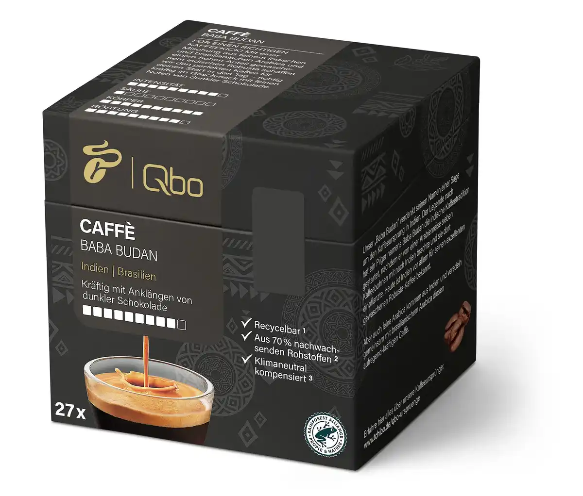 Bild 1 von Qbo Caffè BABA BUDAN - 27 Kapseln