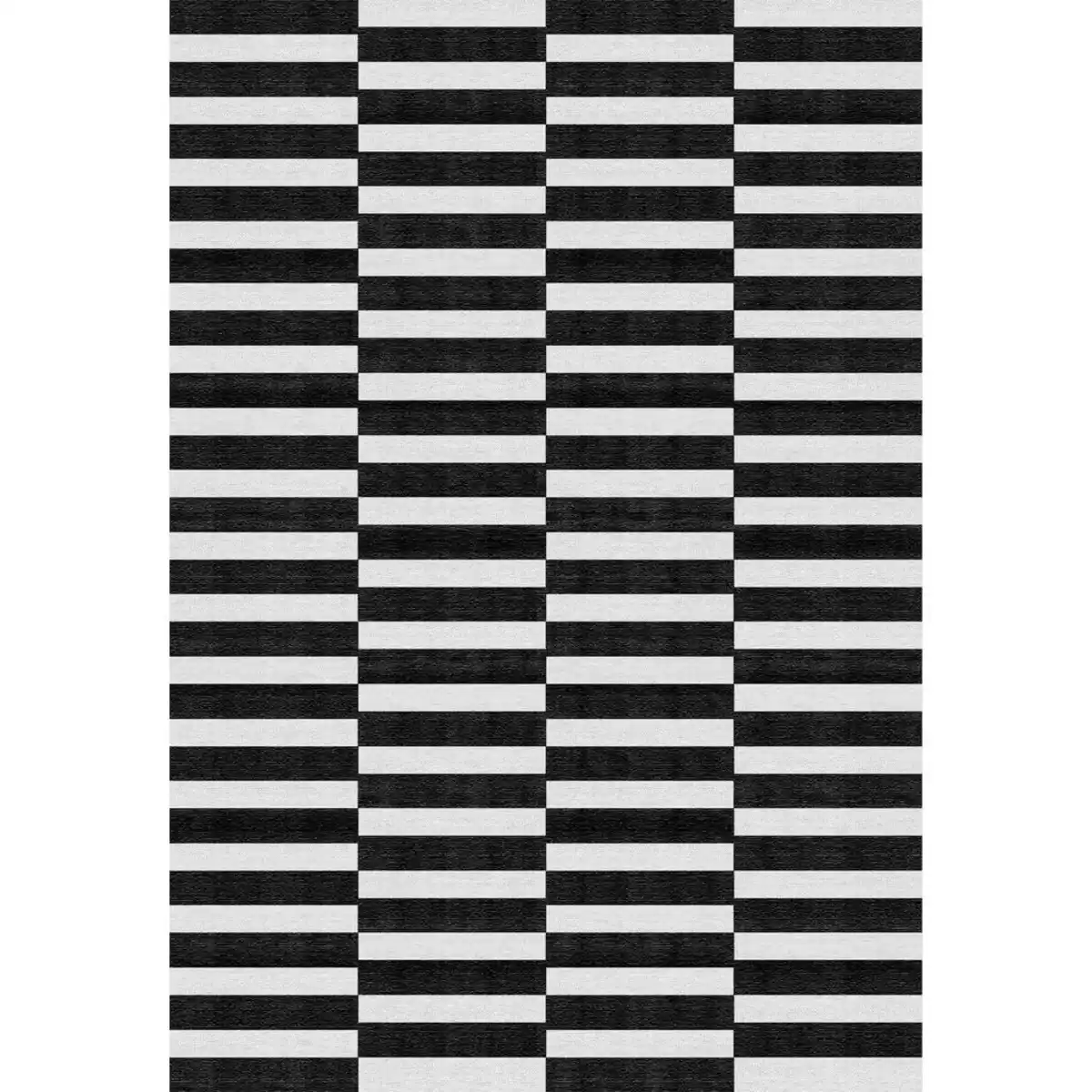 Bild 1 von Lindorug Tuftteppich Mesio Strider, Grauweiß, Schwarz, Textil, Streifen, rechteckig, 80x150 cm, Oeko-Tex® Standard 100, für Fußbodenheizung geeignet, rutschfest, in verschiedenen Größen erhält