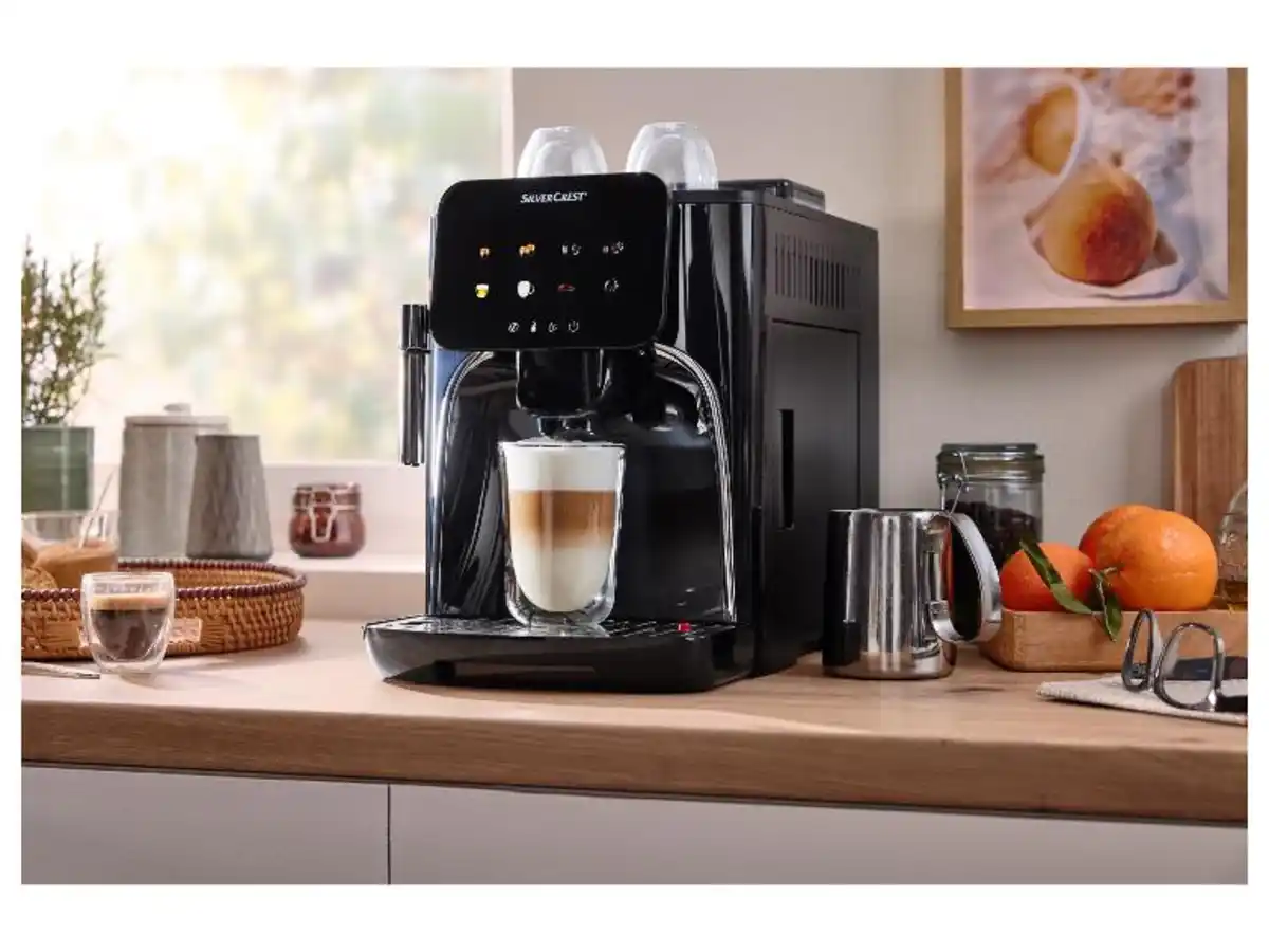 Bild 2 von SILVERCREST® KITCHEN TOOLS Kaffeevollautomat »SKVA 1450 A1«, für Kaffeebohnen oder -pulver