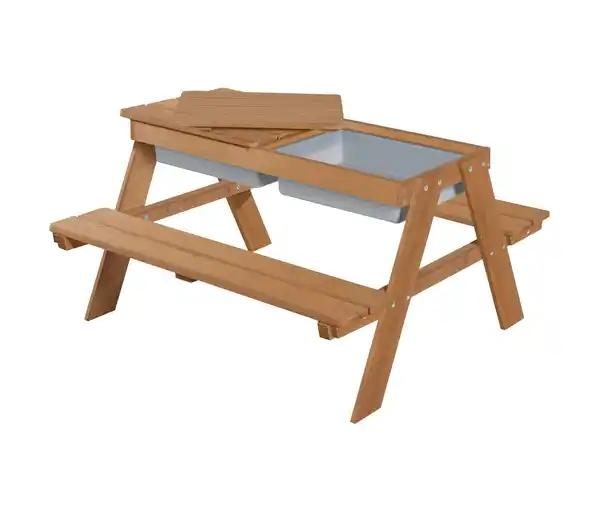 Bild 1 von roba Kinder-Outdoor-Sitzgruppe »Picknick for 4«, mit Spielwannen, Teakoptik