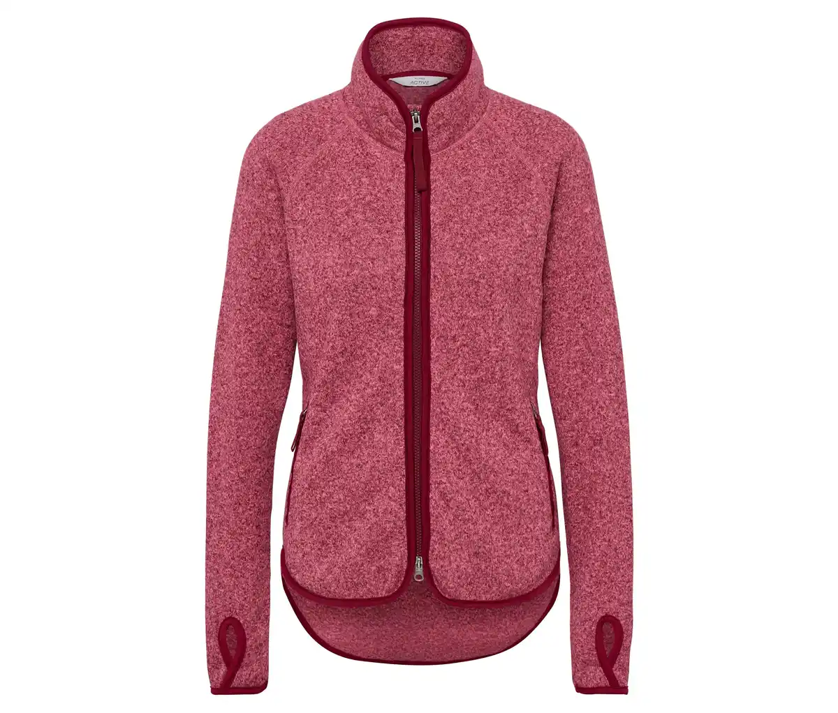 Bild 1 von Strickfleece-Jacke, rosa