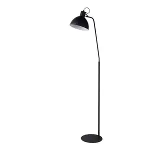 Lucide Stehleuchte Shadi, Metall, Metalloptik,Metalloptik, 45x160x28 cm, Europäischer Sicherheitsstandard, Reach, RoHS, drehbar, Schnurschalter, Fußschalter, mit Schalter, Lampen & Leuchten, Innenb