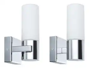 Wandleuchte Gemini in Chromfarben max. 40 Watt Wandlampe, Chromfarben