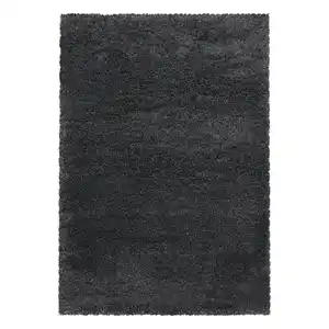 Hochflorteppich Fluffy Grau ca. 120x170cm, Grau