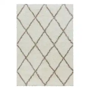 Hochflorteppich Alvor 3401 Creme ca. 160x230cm, Creme