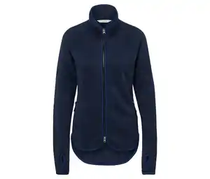 Strickfleece-Jacke, navy