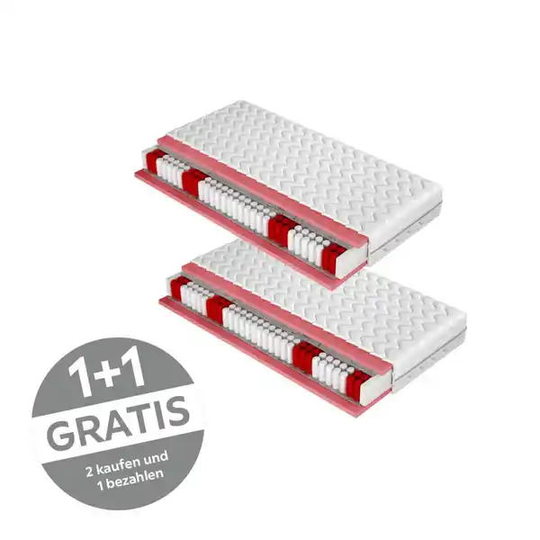 Bild 1 von Xxxl Taschenfederkernmatratze, Textil, H2, 90x200 cm, Bezug abnehmbar/waschbar, wendbar, optimale Belüftung, alternative Größen erhältlich, Schlafzimmer, Matratzen Shop, Matratzen, Taschenfederke