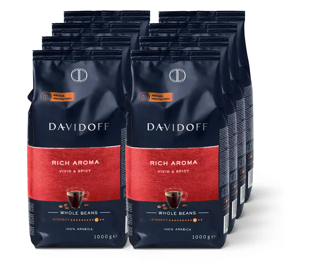 Bild 1 von DAVIDOFF CAFÉ Rich Aroma - 8x 1 kg Ganze Bohne