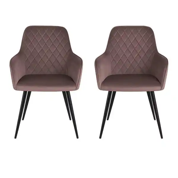 Bild 1 von Mid.you Armlehnstuhl-Set, Graubraun, Textil, zylindrisch, 57x87x65 cm, Esszimmer, Stühle, Esszimmerstühle, Esszimmerstühle-Set