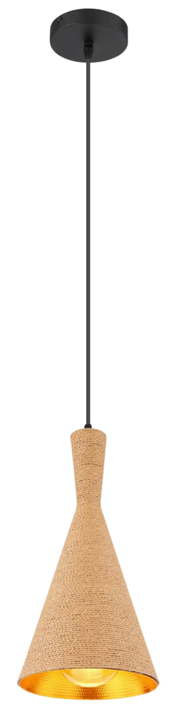 Bild 1 von Hängeleuchte Ludmilla in Multicolor max. 40 Watt, Braun, Schwarz, Goldfarben
