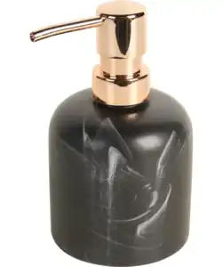 Seifenspender Marmor, schwarz