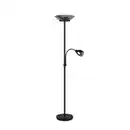 Bild 1 von Xxxl Stehleuchte, Schwarz, Schwarzchrom, Metall, Glas, 180 cm, getrennt schaltbar, mit Schalter, Lampen & Leuchten, Leuchtenserien