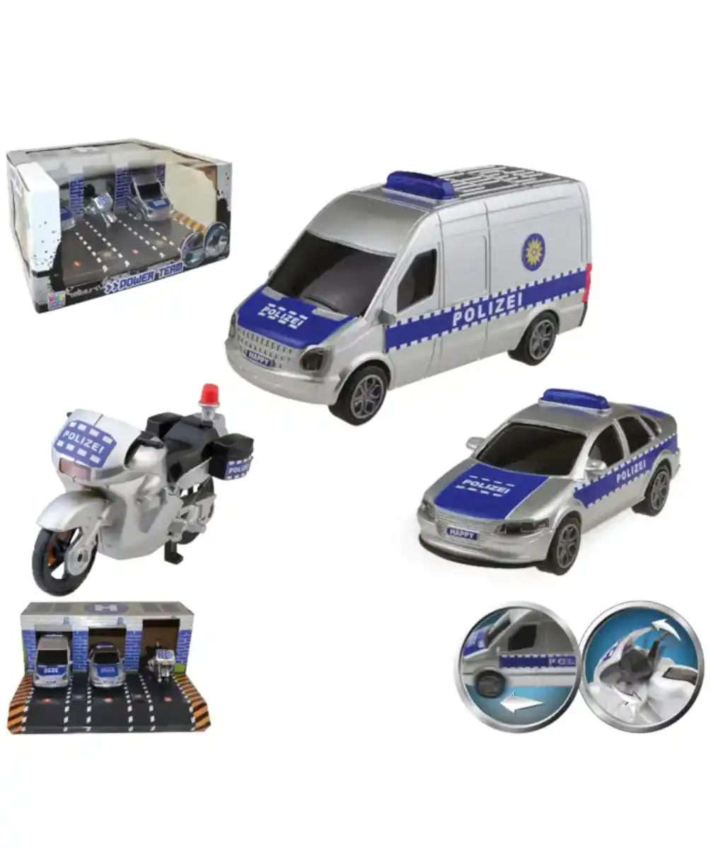 Bild 1 von Happy People Spielzeugauto-Set, blau