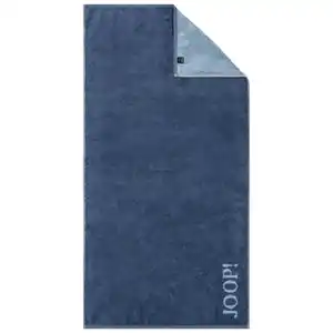 Joop! Handtuch Divided Doubleface, Blau, Textil, Uni, 50x100 cm, Textiles Vertrauen - Oeko-Tex®, Made in Germany, Oeko-Tex® Standard 100, saugfähig, Aufhängeschlaufe, strapazierfähig, durchgefä