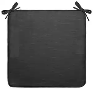 Sitzkissen Peti Schwarz ca. 45x45cm aus Webstoff, Schwarz