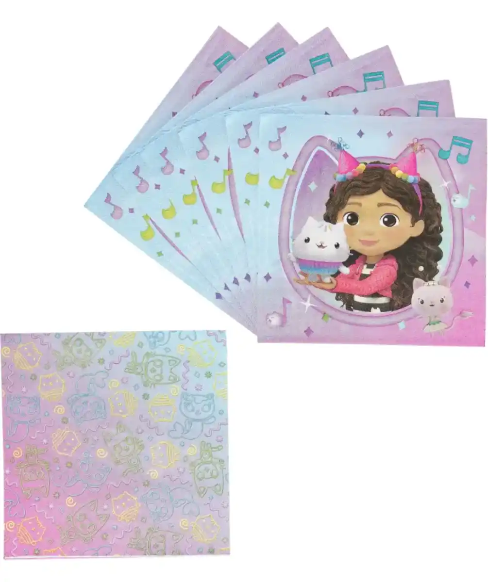 Bild 1 von Gabby's Dollhouse Lizenz Servietten, bunt