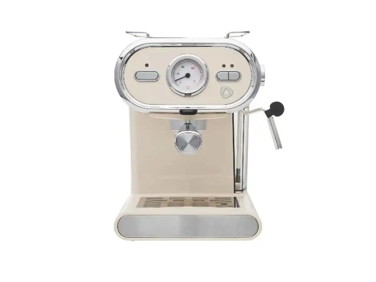 Bild 1 von SILVERCREST® Espressomaschine Chrom Retro 1973 creme SEMC 1100 A1