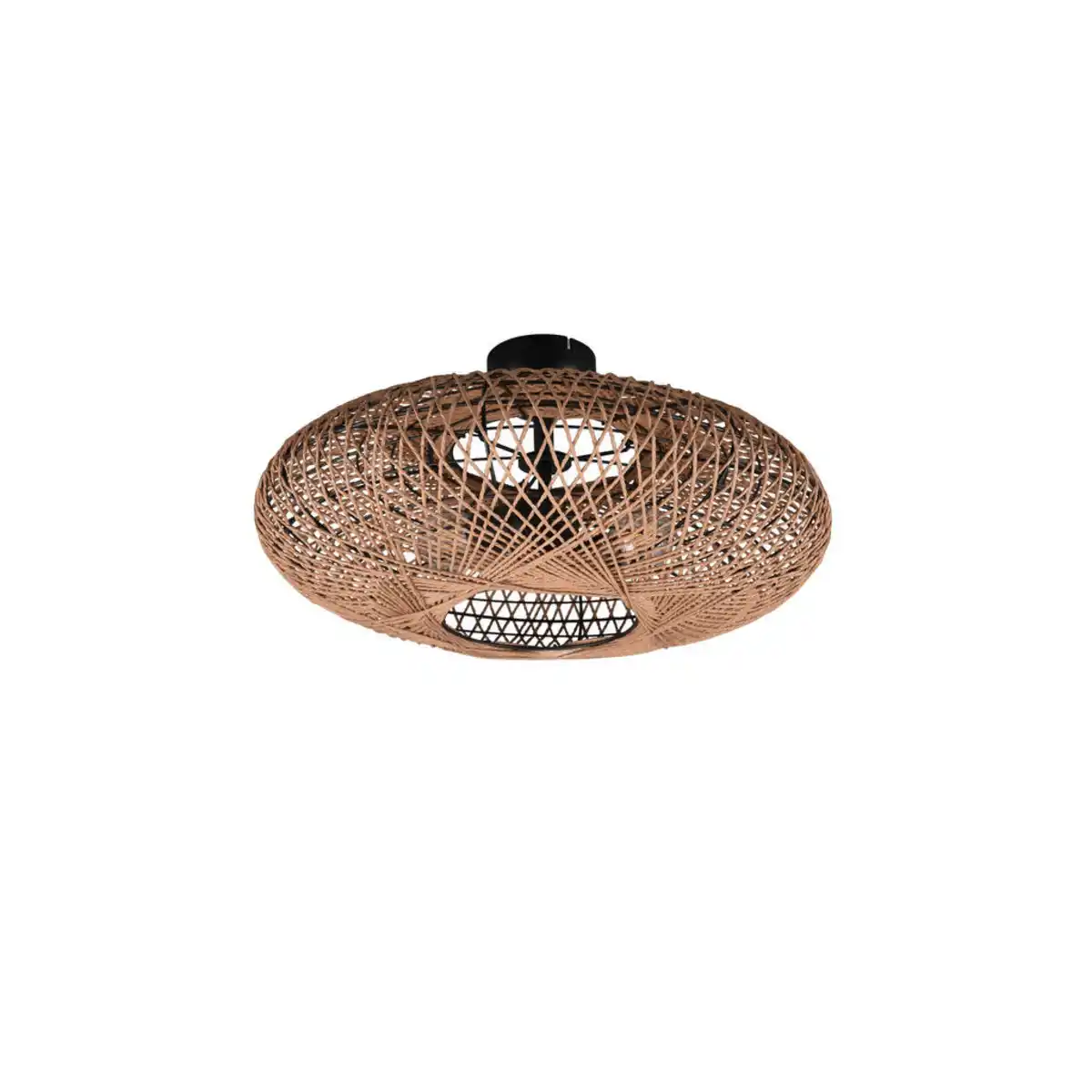 Bild 1 von Trio Leuchten Deckenleuchte Hedda, Schwarz, Braun, Textil, Metall, 28 cm, Lampen & Leuchten, Innenbeleuchtung, Leuchten nach Räumen, Esstischlampen