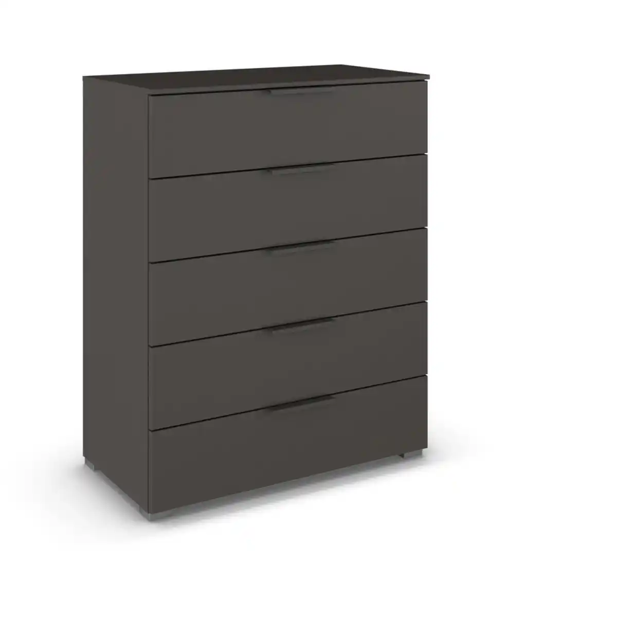 Bild 1 von Novel Kommode, Graphit, Metall, 5 Schubladen, 80x100x42 cm, Blauer Engel, Goldenes M, Made in Germany, stehend, in verschiedenen Größen erhältlich, Wohnzimmer, Kommoden & Sideboards, Kommoden