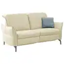 Bild 1 von Livetastic 2,5-Sitzer, Creme, Leder, Echtleder, Nappaleder, 185x89x109 cm, Made in EU, Hocker erhältlich, motorische Relaxfunktion, Armteil links, rechts, Wohnzimmer, Sofas & Couches, Sofas, 2-Sitze