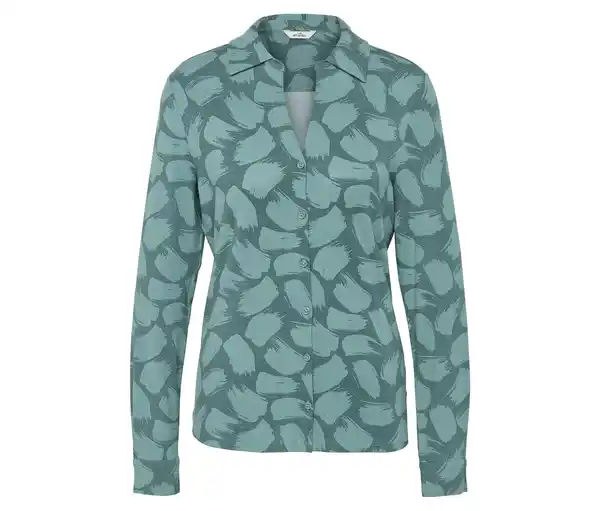 Bild 1 von Bedrucktes Blusenshirt mit Knopfleiste