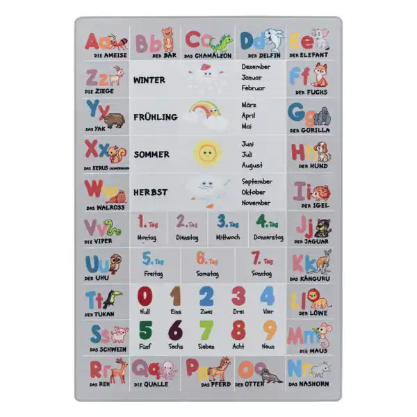 Bild 1 von Kinderteppich Play 2904 Grau ca. 100x150cm, Grau