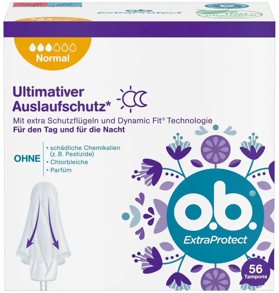 Bild 1 von O.B. Tampons ExtraProtect, 36 - 56-St.-Packg.