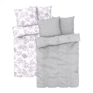 LIV&BO® Polycotton-Bettwäsche-Set ca. 200 x 220 cm, 3-teilig