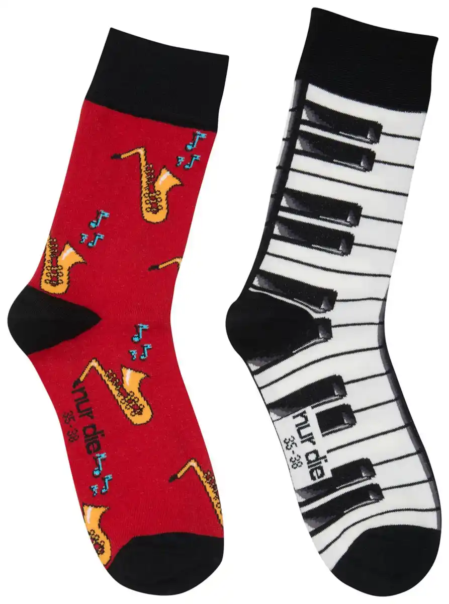 Bild 1 von NUR DIE Damen-Socken »Crazy Socks«, 2 Paar