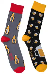 NUR DIE Herren-Socken »Crazy Socks«, 2 Paar