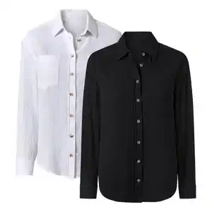 OYANDA® Damen-Musselin-Bluse