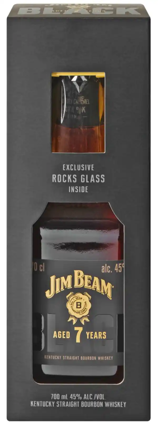 Bild 1 von JIM BEAM Bourbon Whiskey Black Extra Aged, 0,7-l-Fl.
