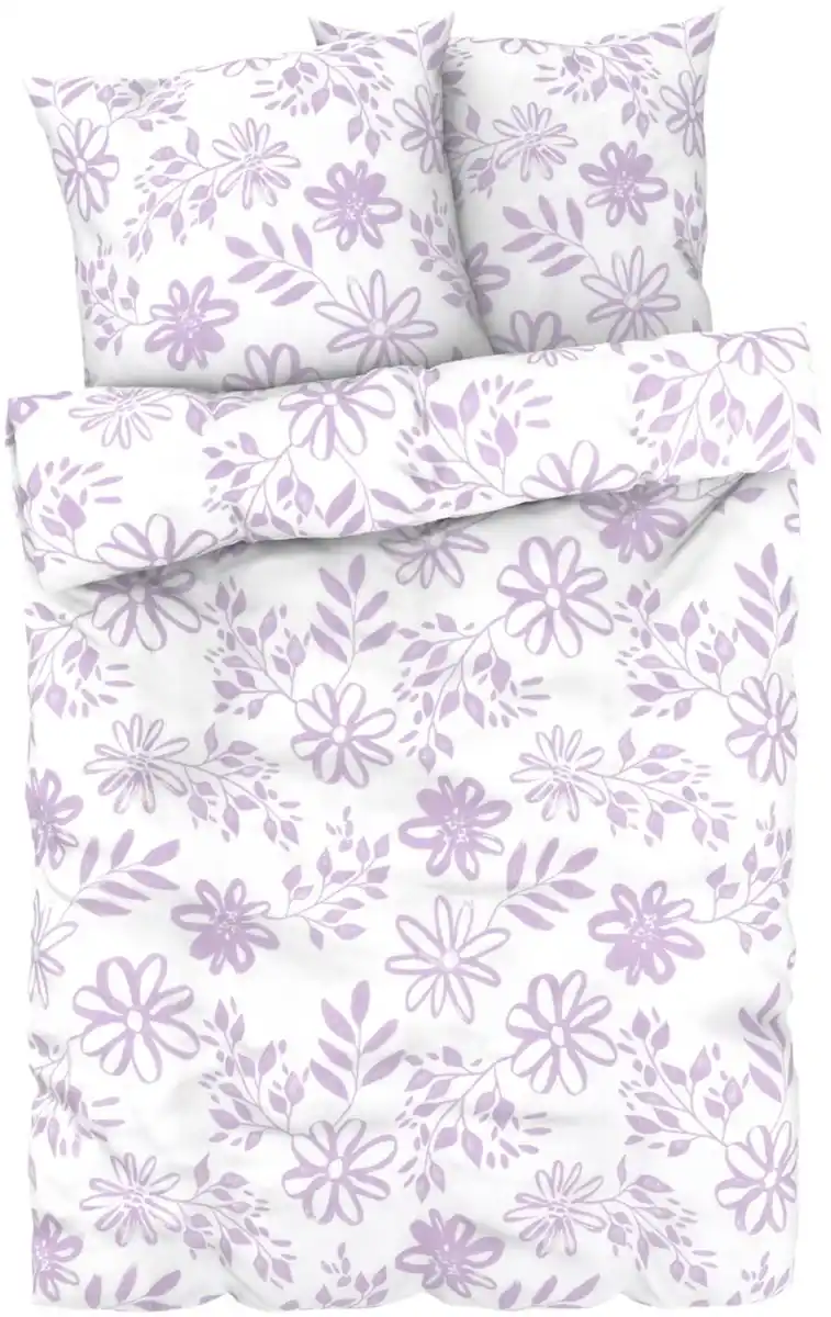 Bild 2 von LIV&BO® Polycotton-Bettwäsche-Set ca. 200 x 220 cm, 3-teilig