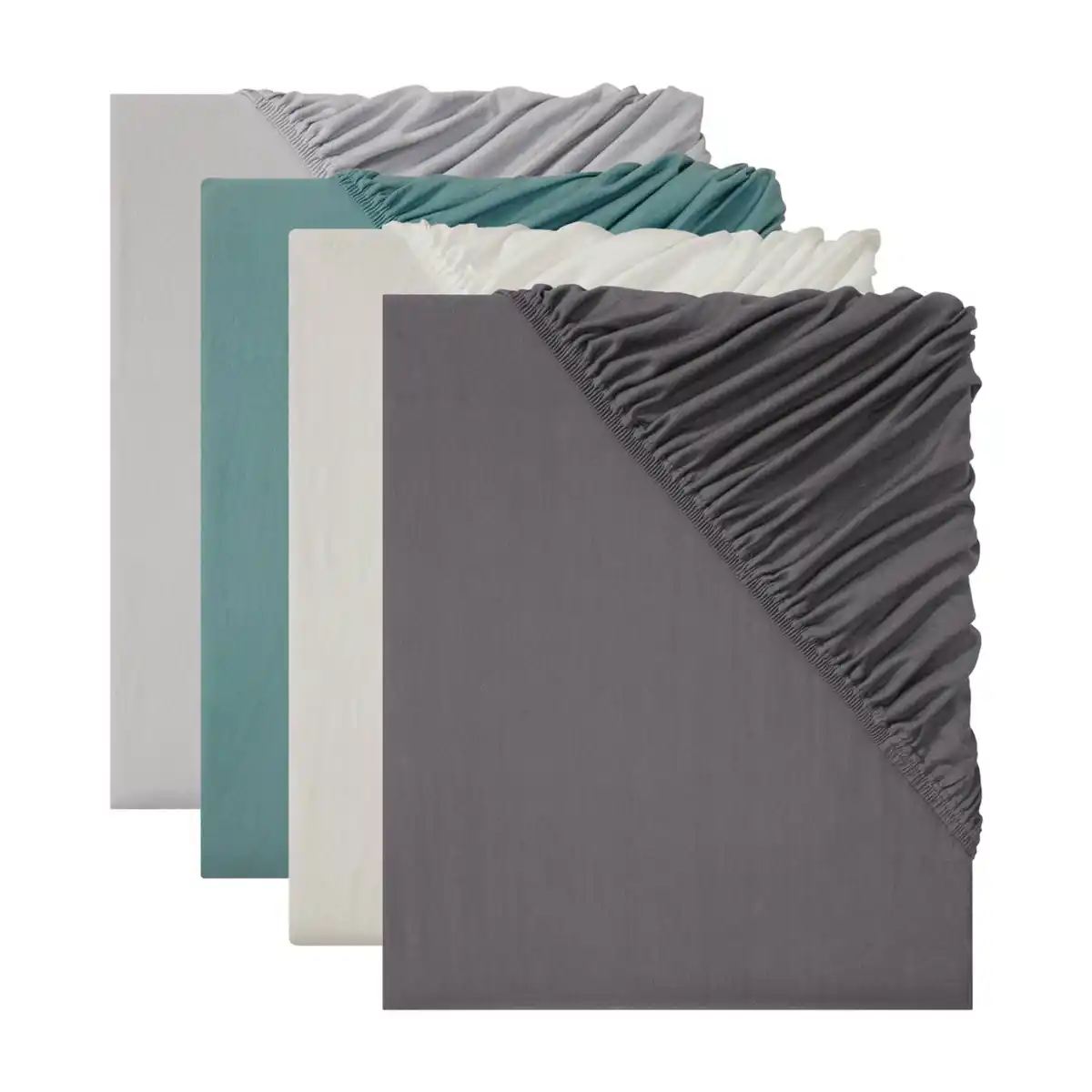 Bild 1 von LIV&BO® Jersey-Spannbettlaken ca. 180 - 200 x 200 cm