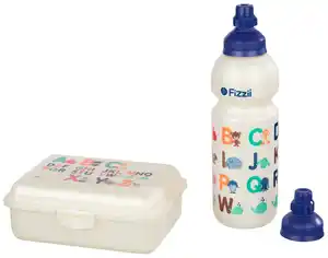 FIZZII Geschenkset »Brotbox + Trinkflasche«, 3-teilig